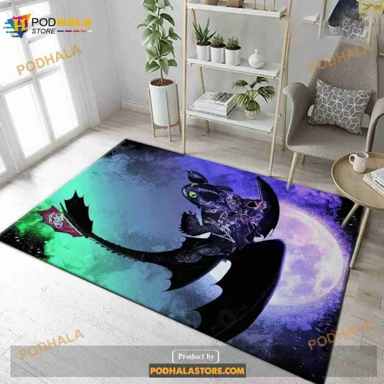 Discover Soul Of The Nightfury Anime Hero Area Rug Gift For Fans