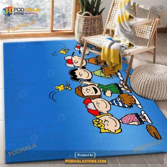 Discover Snoopy Baseball Rug Living Room Rug Home Decor Gift