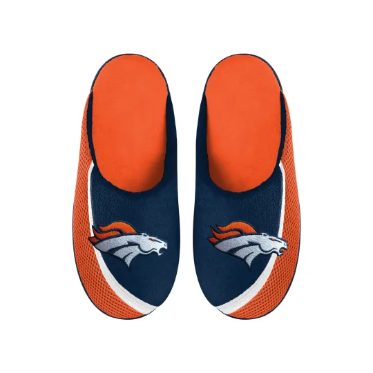 Discover FOCO football Men's football Denver Broncos 2022 Big Logo Color Edge Slippers
