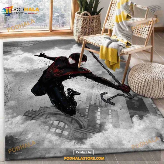 Discover Spider Man Miles Morales Rug Living Room Rug Home Us Decor