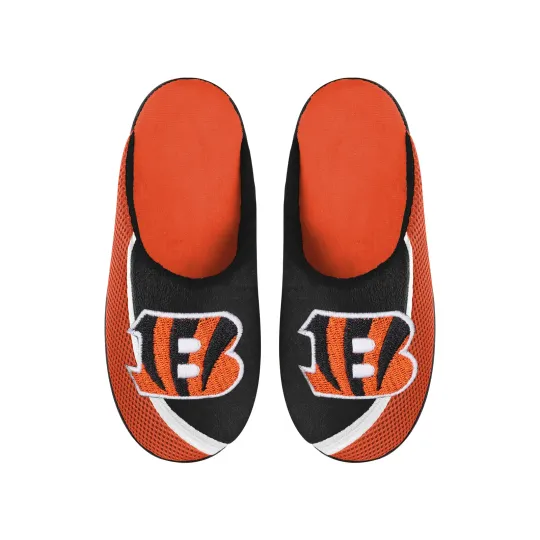Cincinnati Football Team Bengals Big Logo Color Edge Slippers