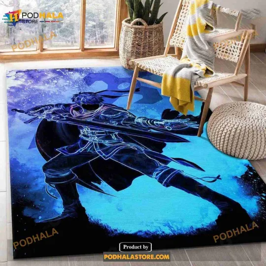 Discover Soul Of The Sword Area Rug Carpet Living Room Rug