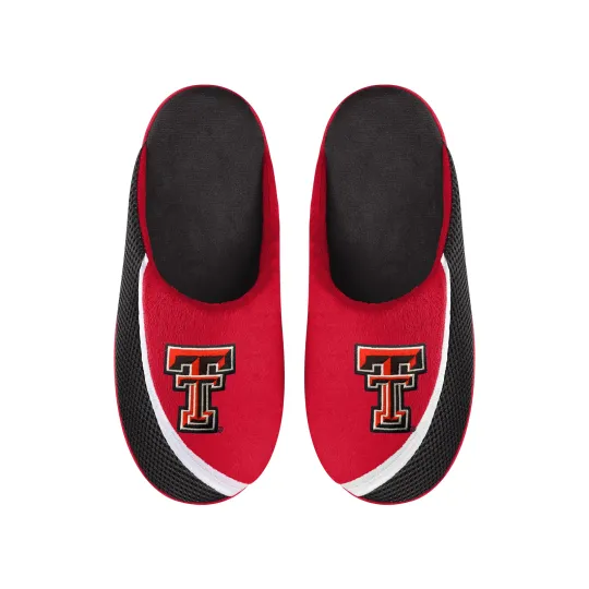 Texas Tech Red Raiders 2022 Big Logo Color Edge Slippers, Gift for Fan
