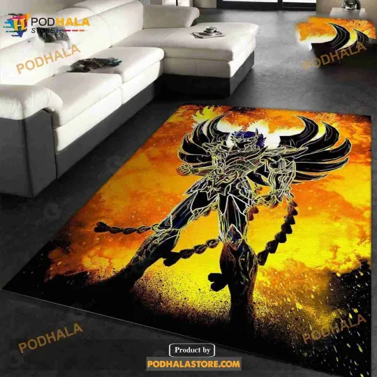 Discover Soul Of The God Phoenix Manga Hero Area Rug Bedroom