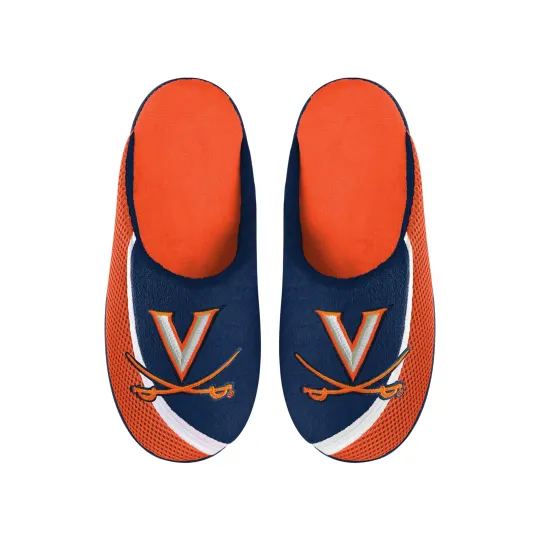 Virginia Cavaliers 2022 Big Logo Color Edge Slippers, Gift for Fan