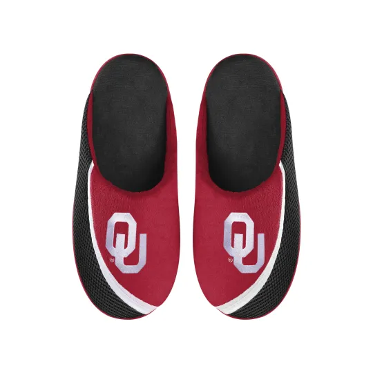Oklahoma Sooners 2022 Big Logo Color Edge Slippers, Gift for Fan