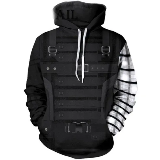 Discover 3D Print Hoodie Sweatshirt Unisex Casual Cosplay Army Soldier Design