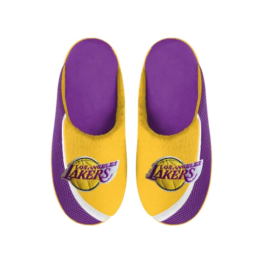 Los Angelles Lakerrs Big Logo Color Edge Slippers, Gift for Fan