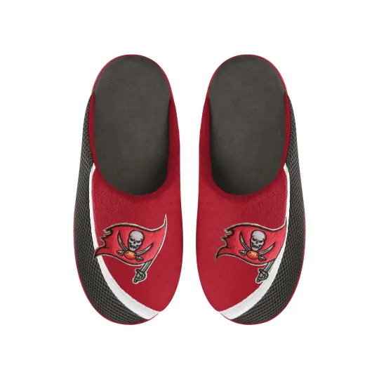 Discover Tampa Bay Football Team Buccaneers Big Logo Color Edge Slippers, Gift for Fan