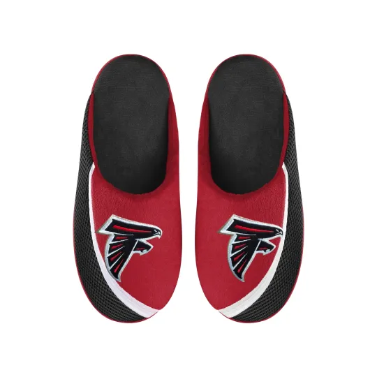 Discover Atlanta Football Team Falcons Big Logo Color Edge Slippers, Gift for Fan