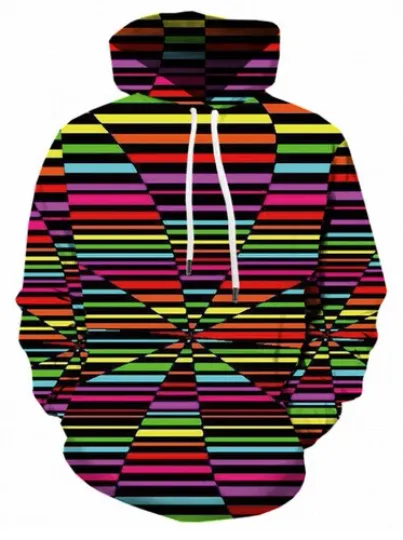 Discover Psychedelic Hypnosis Casual Women Men 3D Print Hoodies Pullovear Sweatshirts
