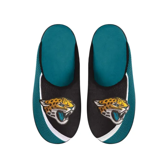 Discover Jacksonville Football Team Jaguars Big Logo Color Edge Slippers, Gift for Fan