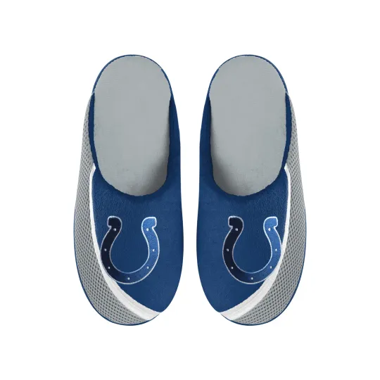 Indianapolis Football Team Colts Big Logo Color Edge Slippers, Gift for Fan