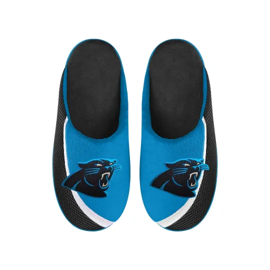 Carolina Football Team Panthers Big Logo Color Edge Slippers, Gift for Fan
