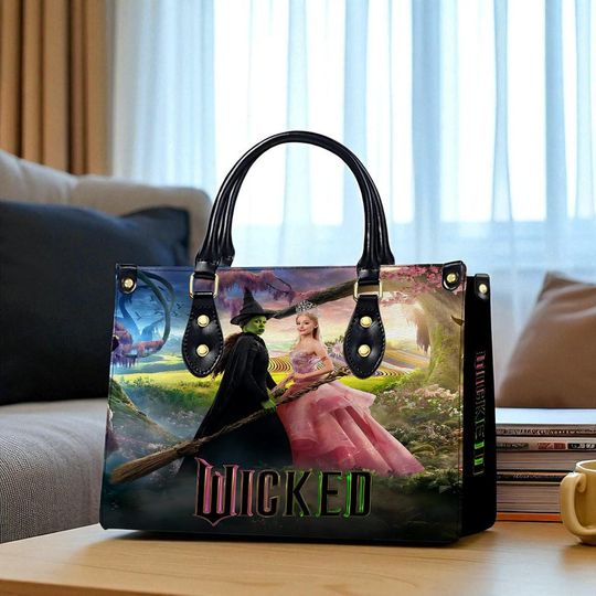 Wicked Witch Leather Bag, Wizard of Oz Elphaba & Glinda Bag