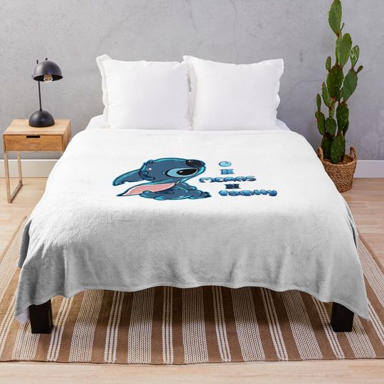 Discover Lilo and Stitch Tropical Throw Blanket – Palm Leaf Cozy Plush Cover