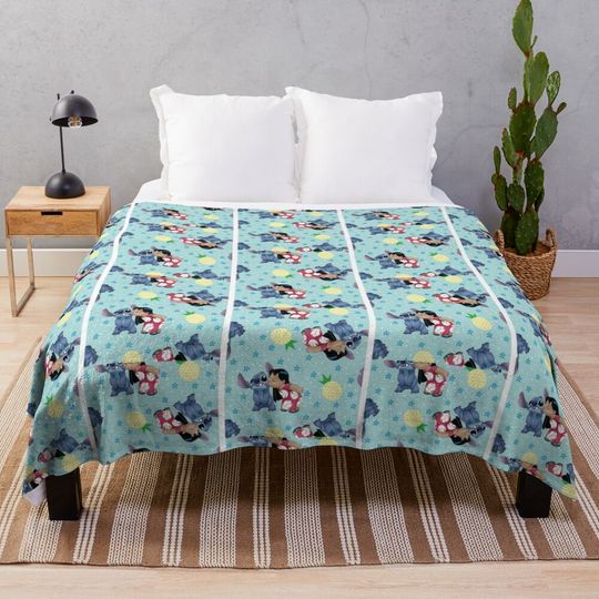 Discover Lilo amp Stitch Pineapple Pattern Throw Blanket