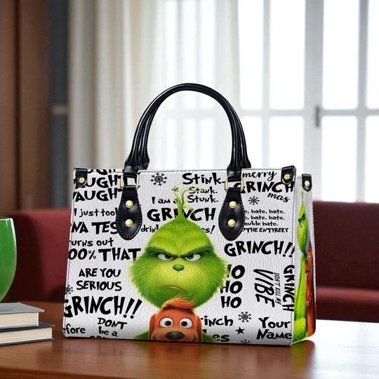 Discover Personalized Grin Leather Handbag, Women's Leather Bag Gift