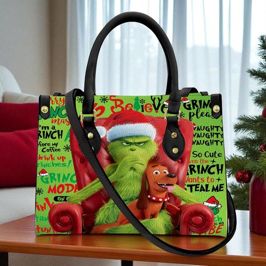 Discover Personalized Grin Leather Handbag, Women's Leather Bag Gift