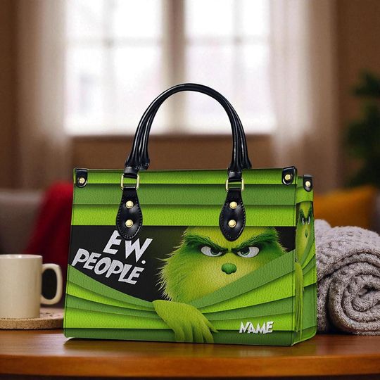 Discover Custom Grin Leather Handbag, Women's Leather Bag Gift