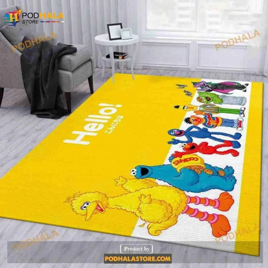 Discover Sesame Street Area Rug For Christmas Bedroom Rug- Indoor Outdoor Rugs