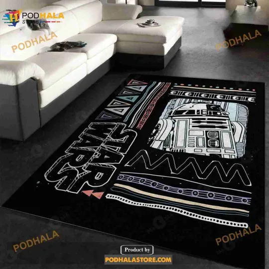 R2 D2 Pattern Area Rug Star Wars Arts Rug Home Us Decor