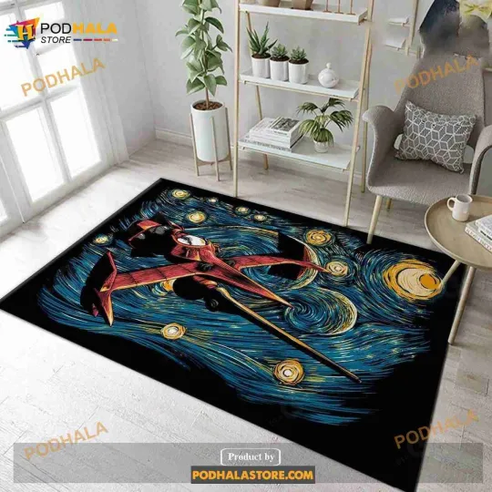 Discover Starry Cowboy Starry Art Area Rug Kitchen Rug Home Decor Gift