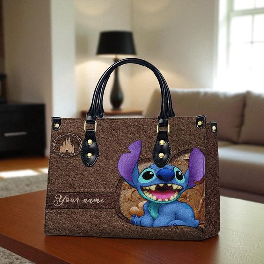 Discover Custom Mickey Mouse Disney Cartoon Leather Handbag, Mickey Lover's Handbag, Mickey Woman Bag