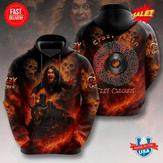 2025 Halloween Black Sabbath x Ozy Osbourne 3D Hoodie