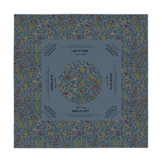 Discover MAHJONG Tablecloth Autumn, Mahjong Instructions,  55 x 55, Mahjong with Rules, Beginner, Hostess, Ladies Night, Chinoiserie, Lucky Mahj Fall