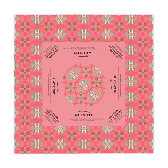 MAHJONG Mat, Hostess Gift, Chinoiserie, Ladies who Mahj, Crack Bam Dot, Game Night, Lucky