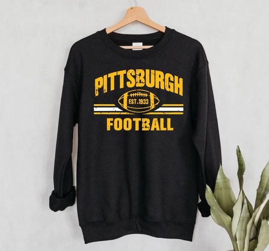 Discover Pittsburgh Football Retro Est 1933 Vintage Sweatshirt