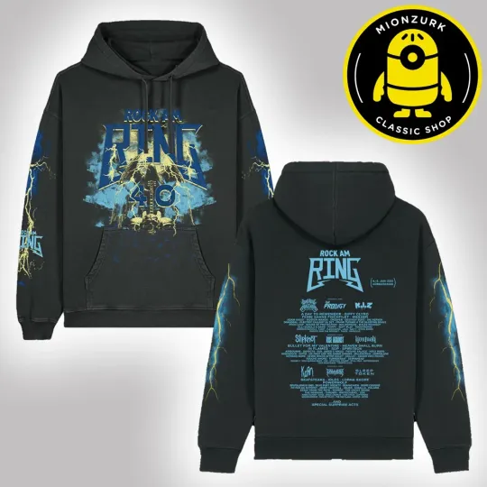 Discover Rock Am Ring Festival 2025 3D Hoodie Vintage Lineup at Nurburgring June 6-8