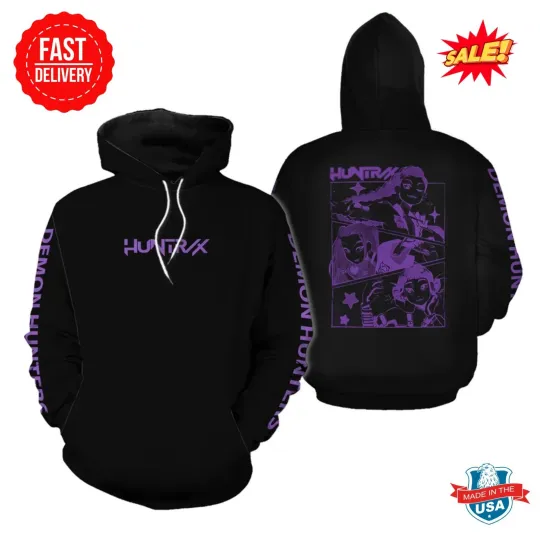 K-POP Demon Hunters HUNTRIX 3d Hoodie
