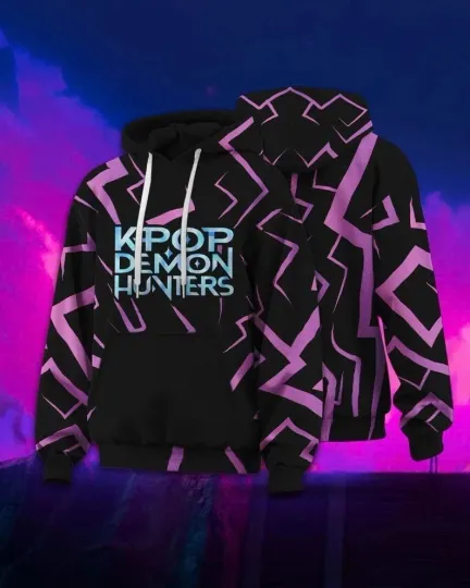 Discover Kpop Hunters 3D Hoodie Unisex , Kpop Huntryx, Demon Hunters, Saja Boys Gift Fans