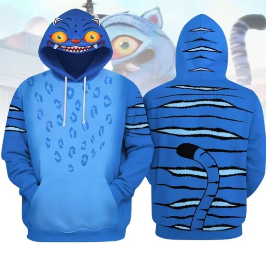 Derpy Tiger Costume Hoodie , Kpop Demon Hunters Cosplay