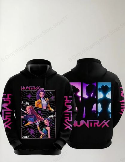 Kpop Demon Hunter Huntrix Tiger 3D Print Hoodie Men Women Fashion
