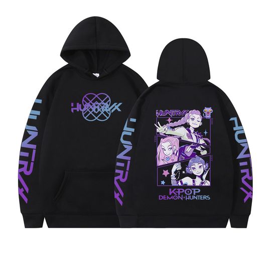 Hoodie Premium Demon Hunters Cute Derpy Tiger Huntrix Girls Group Y2K Hoodie Saja Boys