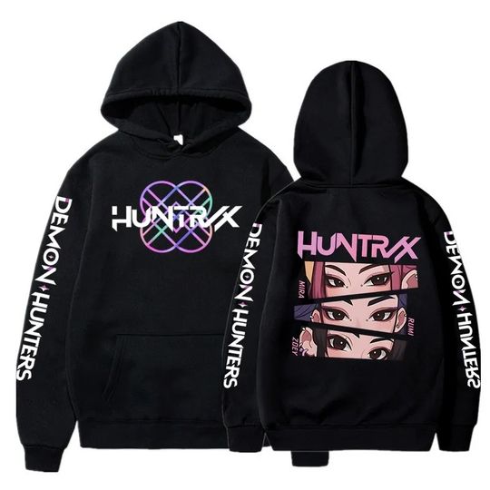 KPop Demon Hunters Huntrix Women's Hoodie Sudadera Autumn Long Sleeve Hooded