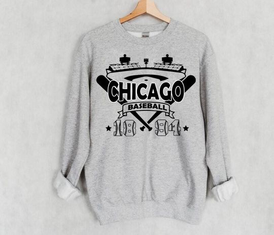 Discover Chicago Baseball Vintage Stadium With Est Number 1894 Sweatshirt