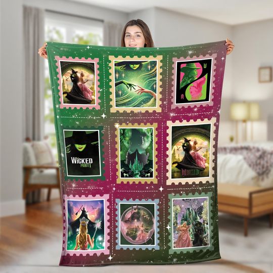 Discover Personalized Wicked Musical Fleece Blanket