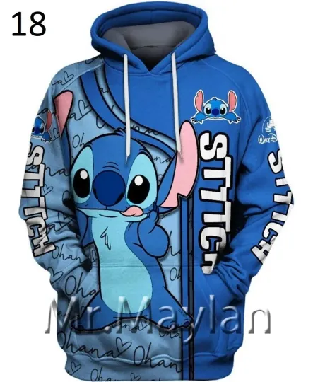Discover Stitch Lovers Lilo And Stitch Movie 3D HOODIE All Over Print