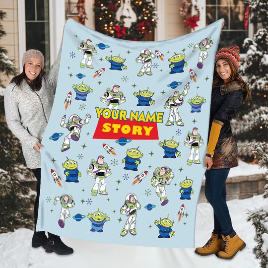 Discover Personalized Disney Toy Story blanket, Woody Buzz Lightyear Blanket, Disney Toy Story blanket, Birthday Boy Girl gift blanket
