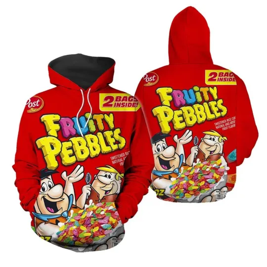 Fruity Pebbles Cereal 3D Hoodie