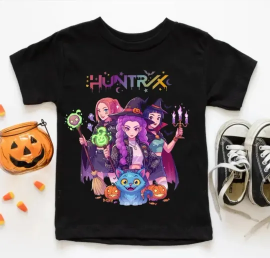 Discover Huntrix Halloween Kpop Demon Hunters Boys T-Shirt