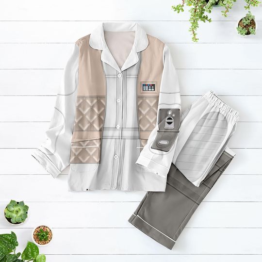 Leia Organa Cosplay Pajamas Set, Star Wars Women Pajamas, Disneyland Halloween Matching Family Pajamas, Princess Leia Sleepwear Shirt