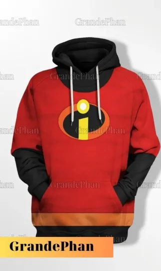 Discover Halloween Bob Parr Cosplay Costume 3D Hoodie Jogger, Mr Incredible Women Costume