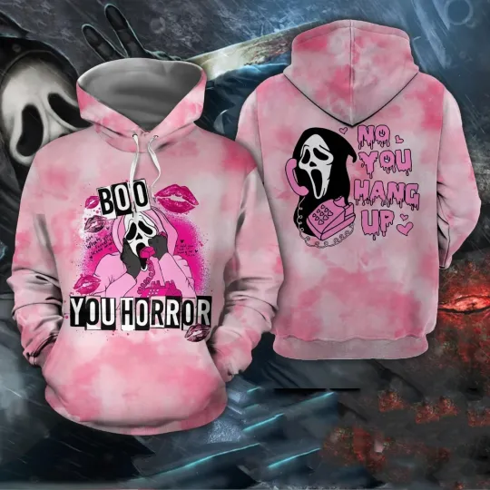 Discover 3d hoodie US size, Scream Ghostface Halloween Horror Movie Tie Dye hoodie