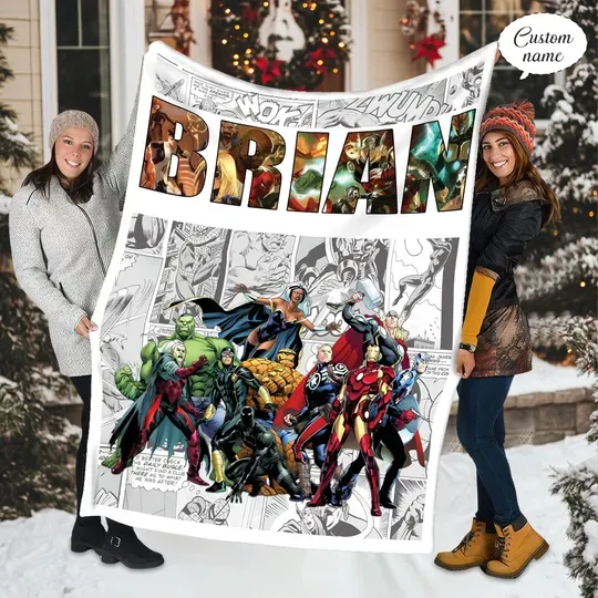 Discover Personalized Superhero Fleece Blanket