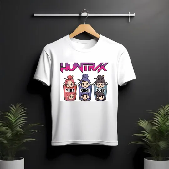 Discover Kpop Huntrix Girls T Shirt, Mira Rumi Joey Shirt, Demon Hunter Korean girls Tee